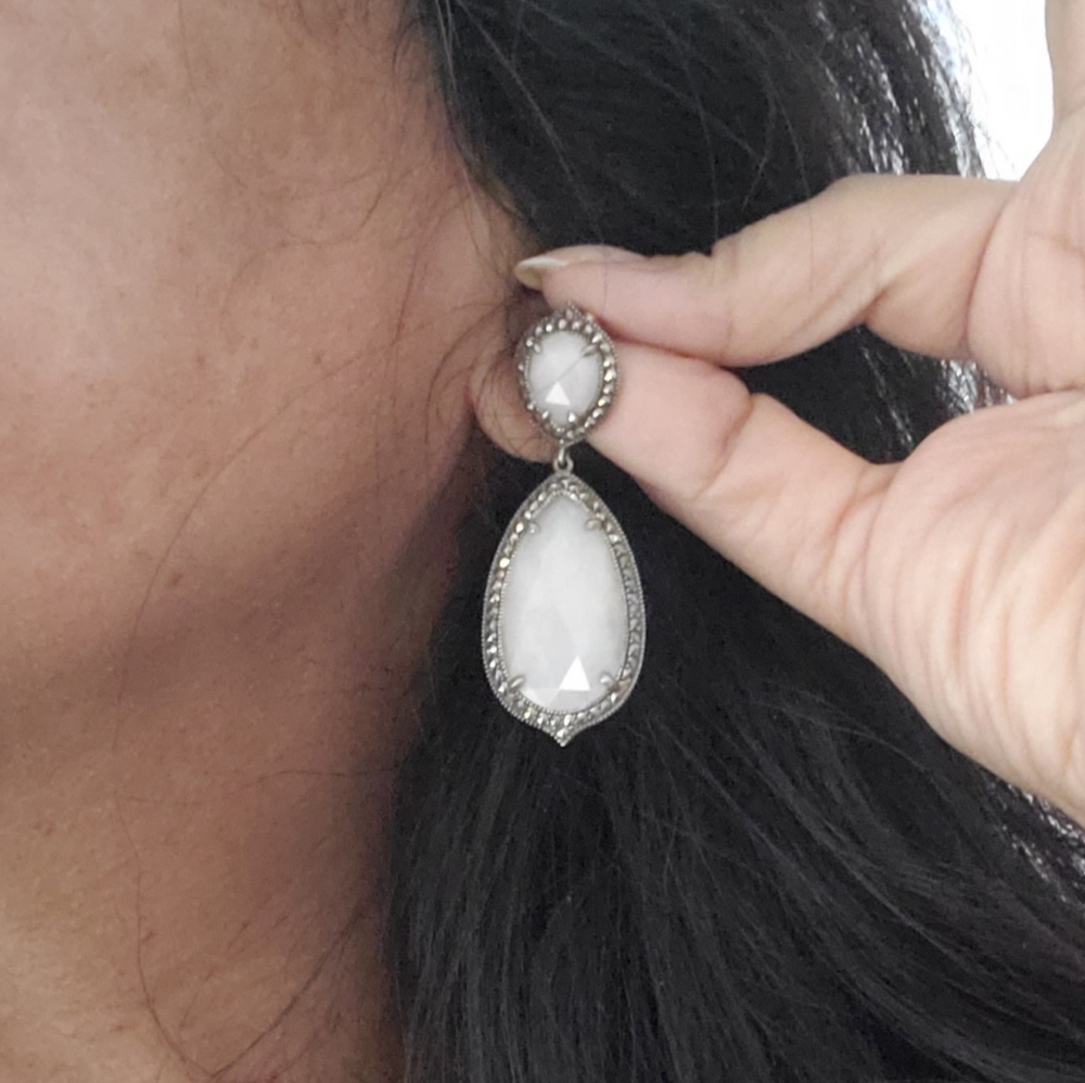 Quartz earrings - Picture 4 of 5